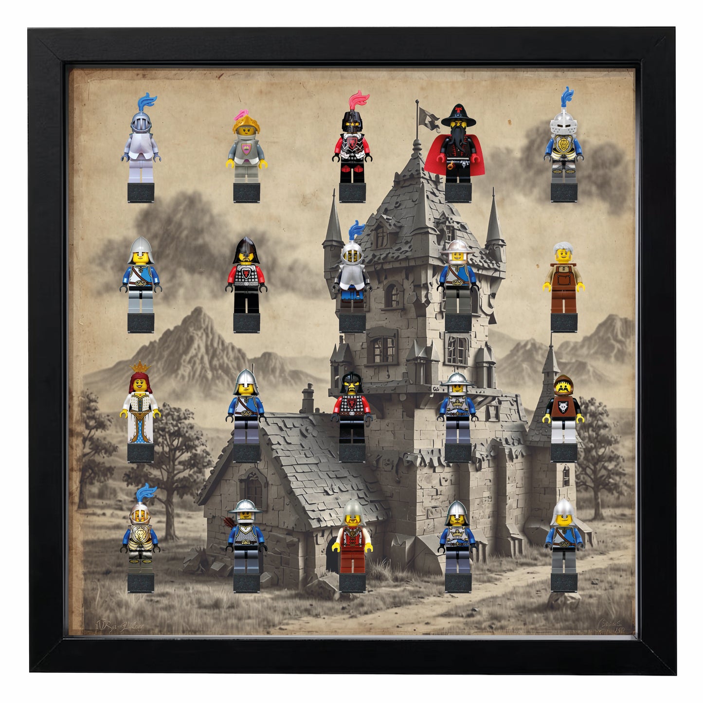 Bilderrahmen für LEGO® Ritter / Castle Figuren - MF_0076